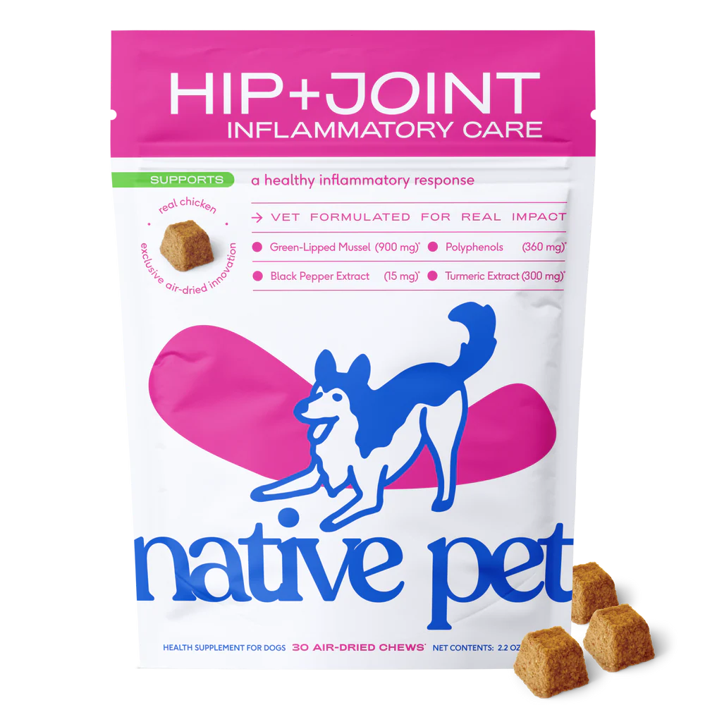 Native Pet Hip+Joint Inflammatory Care Chews - 20% OFF USE CODE WAG20