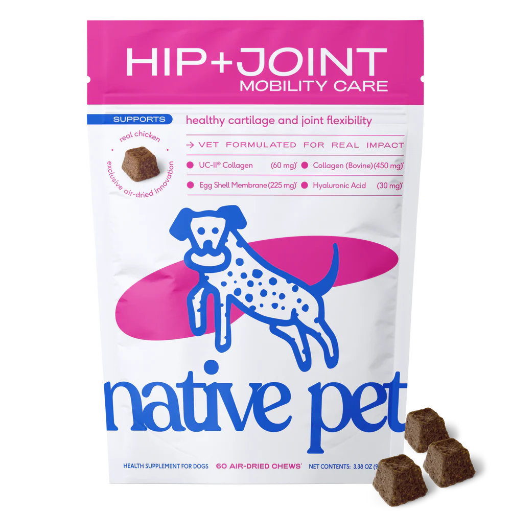 Native Pet Hip+Joint Mobility Care Chews NEW! - 20% OFF USE CODE WAG20