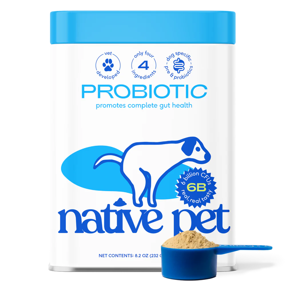 Native Pet Probiotic – Complete Gut Health for Dogs - 20% OFF USE CODE WAG20