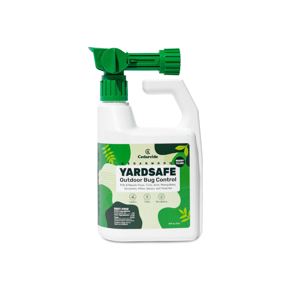 Cedarcide YardSafe Outdoor Bug Control | Kills & Repels Mosquitoes, Ticks, Fleas & More | Family & Pet-Safe | 1 Quart (32 Oz.)