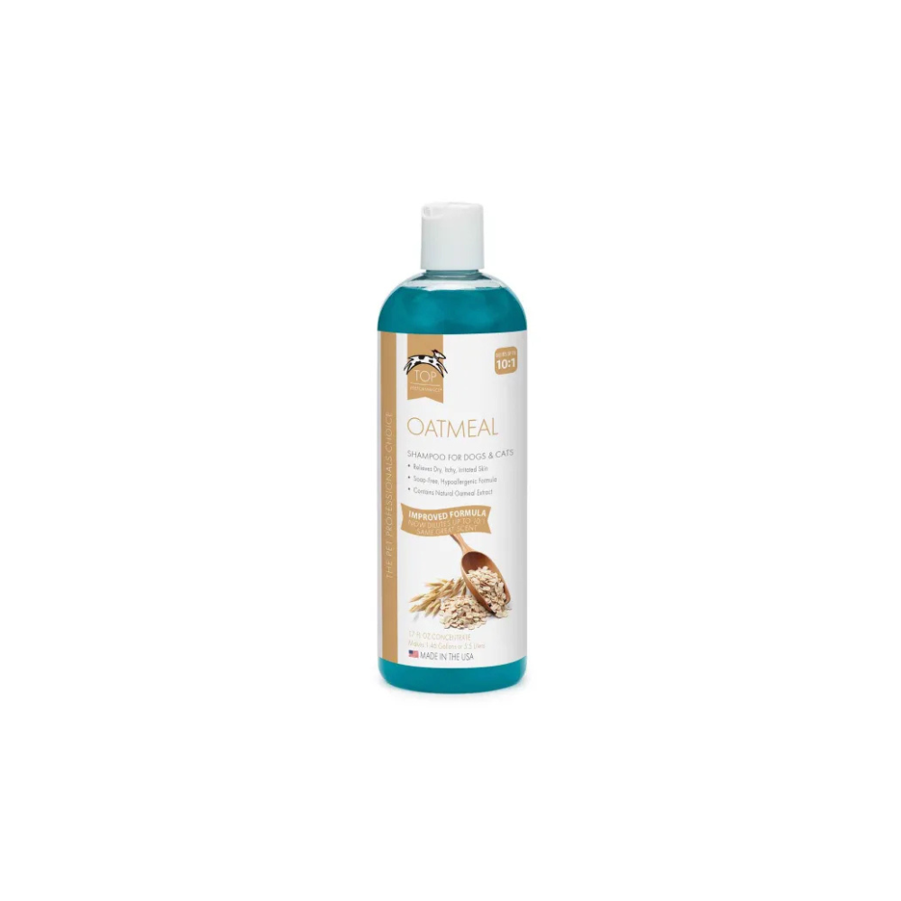 Top Performance Oatmeal Dog Shampoo and Cat Shampoo, 17 Oz. – Relief for Dry, Irritated & Itchy Skin