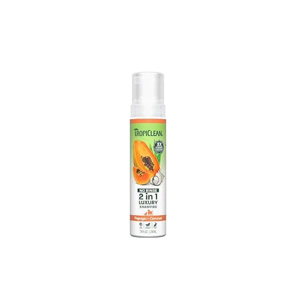 TropiClean No Rinse Waterless Dog Shampoo - Papaya 7.4 oz